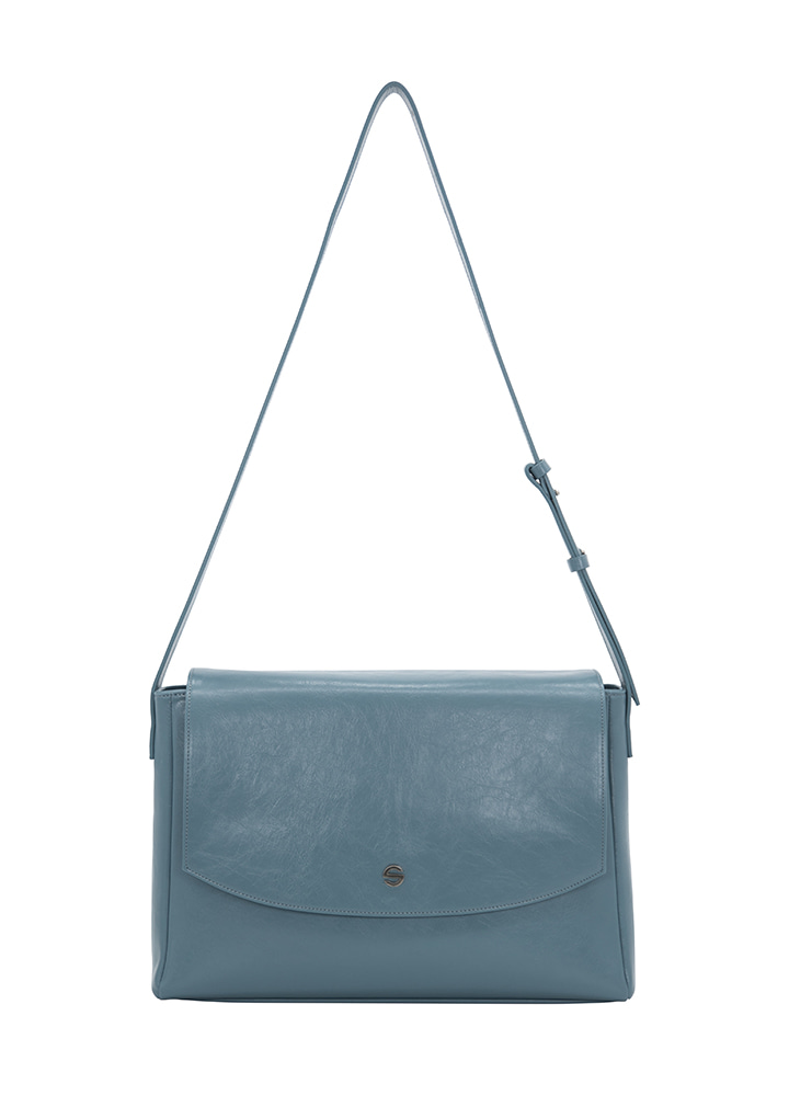 Capture bag - crinkle gray blue